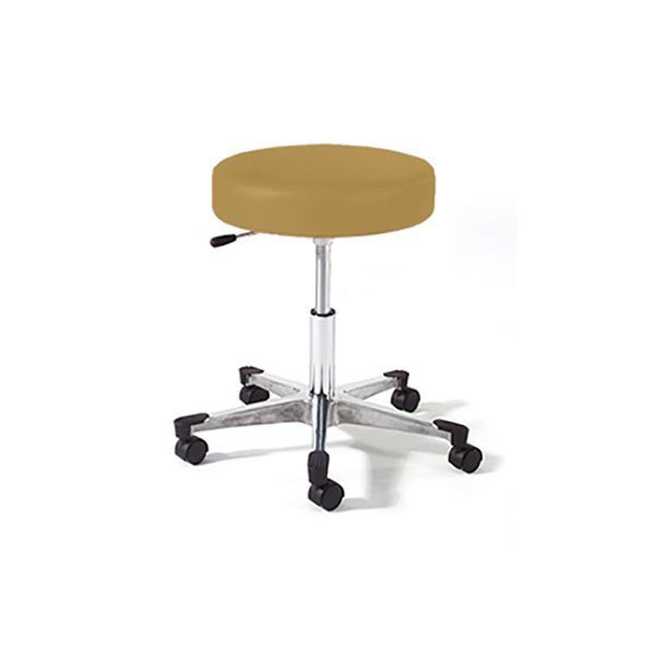 Midcentral Medical Physician Stool w/ Aluminum Base, Knob Handle, Ht.-Std., Gray MCM871-NB-HS-GRY